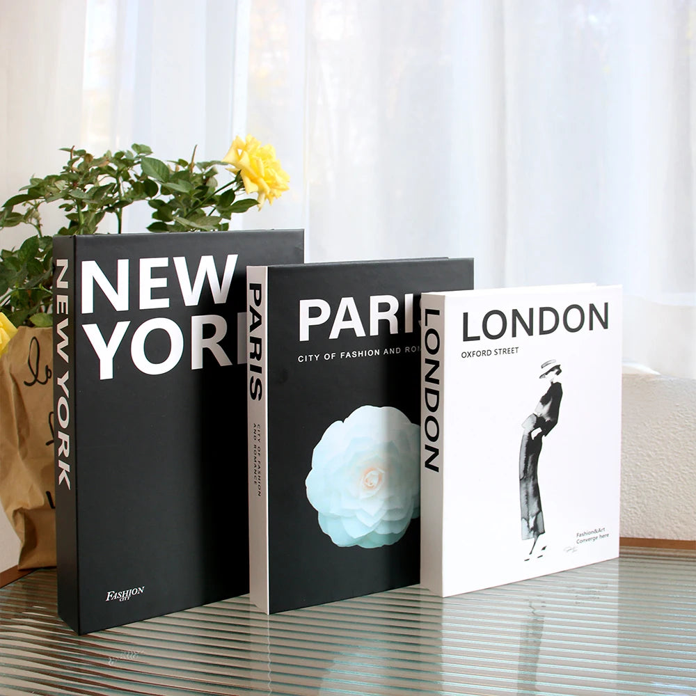 3Pcs/Set Multiple Size Fake Books Set | Coffee Table Books |Room Decor