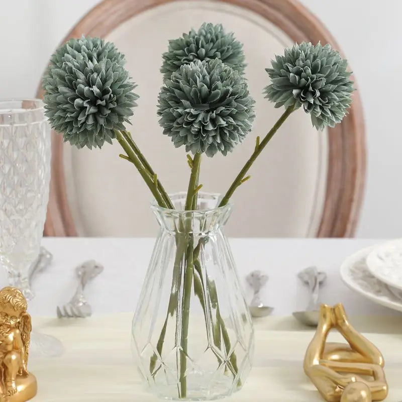 5Pcs Artificial Dandelion Flowers| Fake Hydrangea Bouquet for Home |