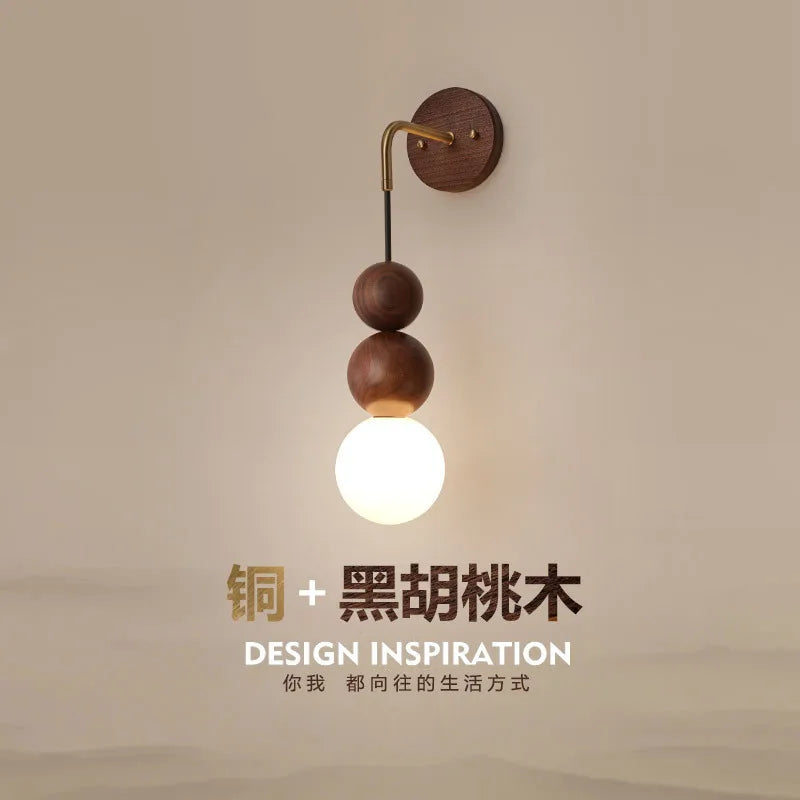 Ancient Style Light| Luxury Living Room Vybe| Japanese Retro Copper Hallway Wall Lamp