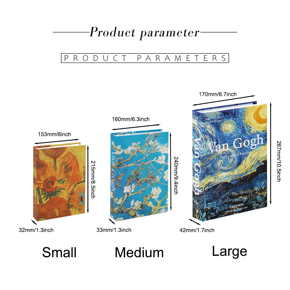 3Pcs/Set Multiple Size Fake Books Set | Coffee Table Books |Room Decor