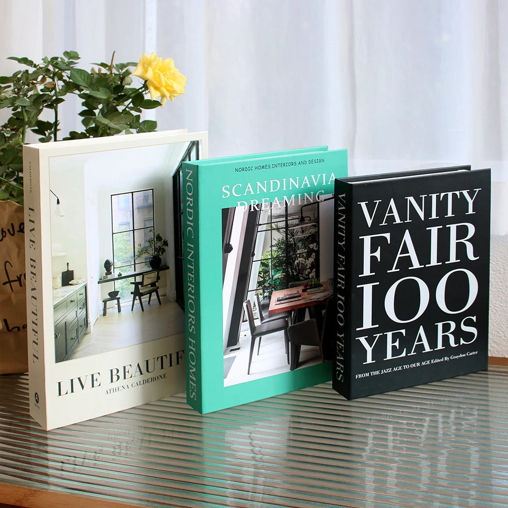 3Pcs/Set Multiple Size Fake Books Set | Coffee Table Books |Room Decor