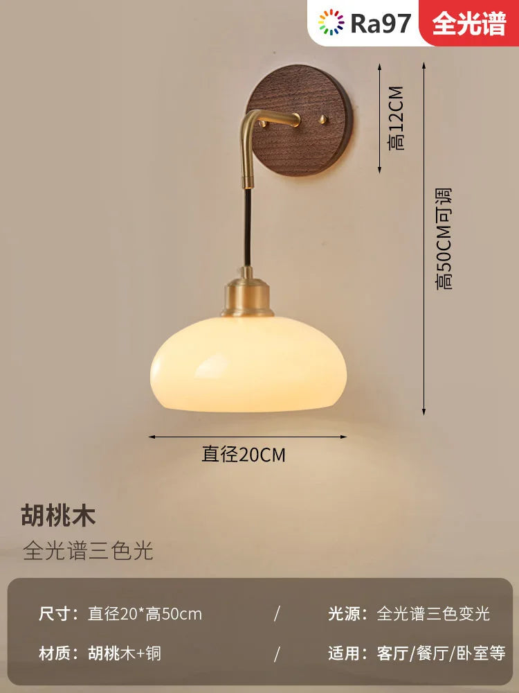 Ancient Style Light| Luxury Living Room Vybe| Japanese Retro Copper Hallway Wall Lamp
