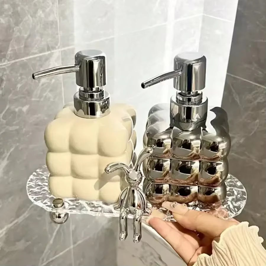 300Ml Cotton Candy Soap Dish Soap| Ceramic Bubble Bottle| Toilet Bathroom Accessories
