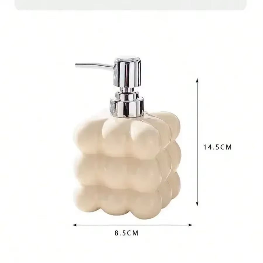 300Ml Cotton Candy Soap Dish Soap| Ceramic Bubble Bottle| Toilet Bathroom Accessories