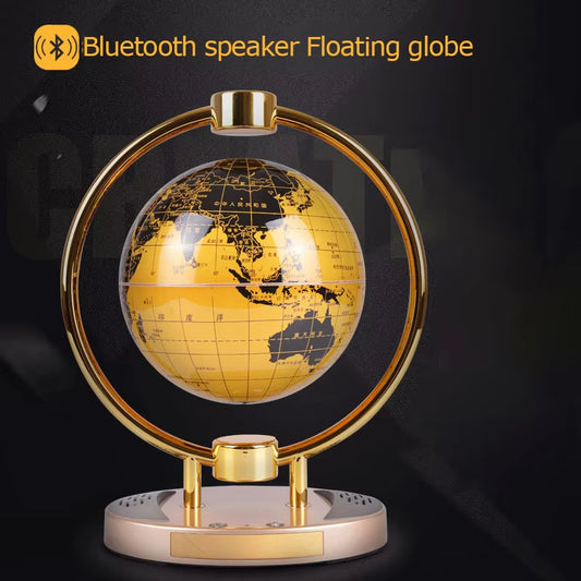 Floating Globe New and Unique Creative Bluetooth Speaker |6-Inch Luminescent Rotation Craft Decoration
