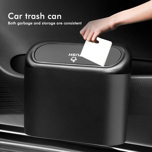 Car Trash Can| Hanging Trash Bin with Lid 