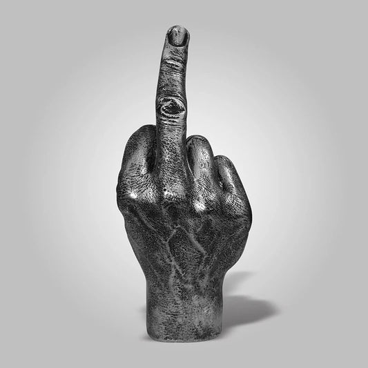 Resin Ornaments of Middle Finger Statue | Upright Middle Finger Art| Desktop Gesture Figurine Sculpture