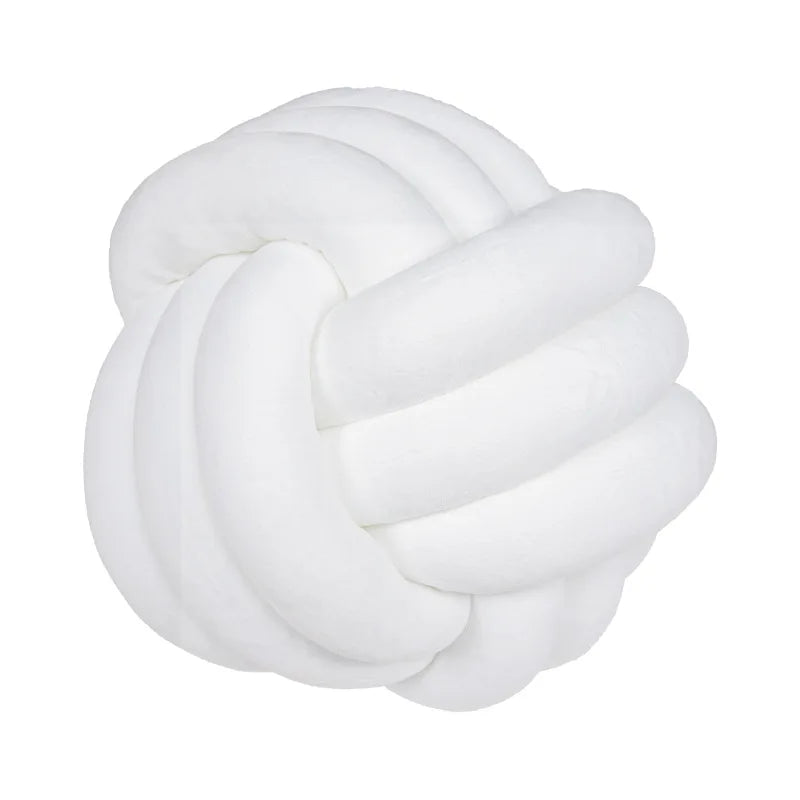 Decorative Throw Knot Pillow| Soft Ball Pillow for Home Chair Sofa Bed Aesthetic | Handmade round  Knotted Pillow Cushion 