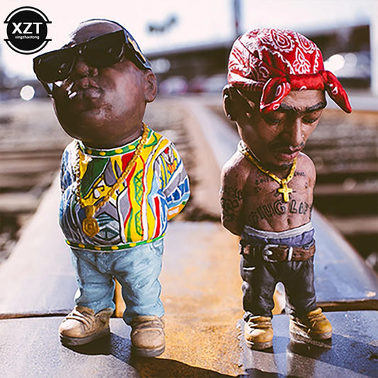 Rapper Car Ornament| Resin Pop Statue | Interior Rapper Hip Hop Fashion Auto