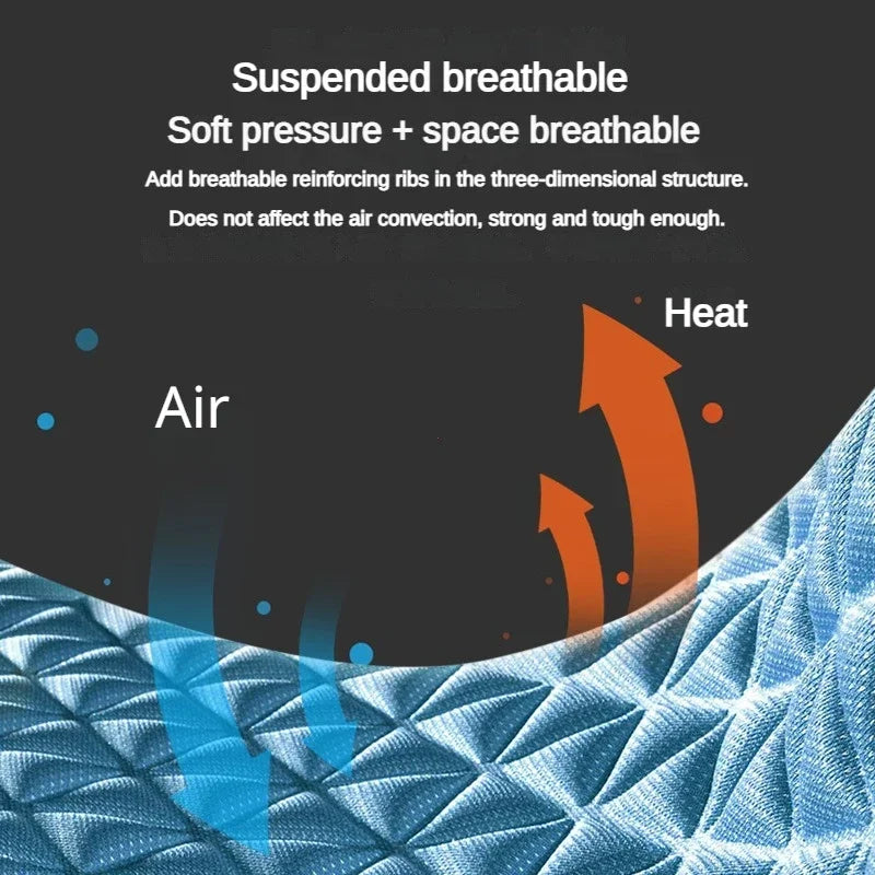 3D Breathable Car Seat Cover| Summer Sweatproof Car Seat Cushion |Convex Design for Heat Dissipation Universal Auto Chair Mat Pad
