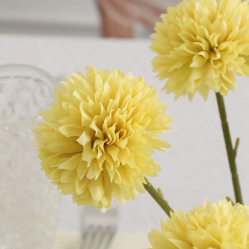 5Pcs Artificial Dandelion Flowers| Fake Hydrangea Bouquet for Home | 