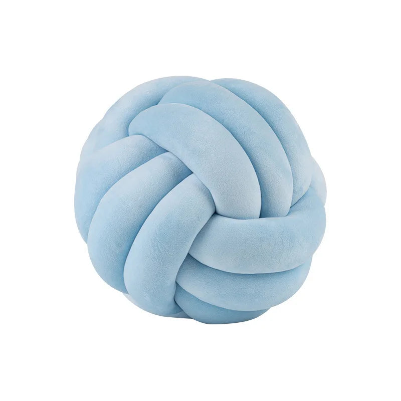 Decorative Throw Knot Pillow| Soft Ball Pillow for Home Chair Sofa Bed Aesthetic | Handmade round  Knotted Pillow Cushion 