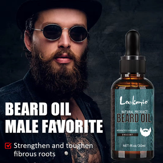 5Pcs/Set Beard Oil Balm for Men Beards |Moisturizing Bears Care| Essential Oil to Promote Healthy Beards Growth Beard Styling Tool Kit
